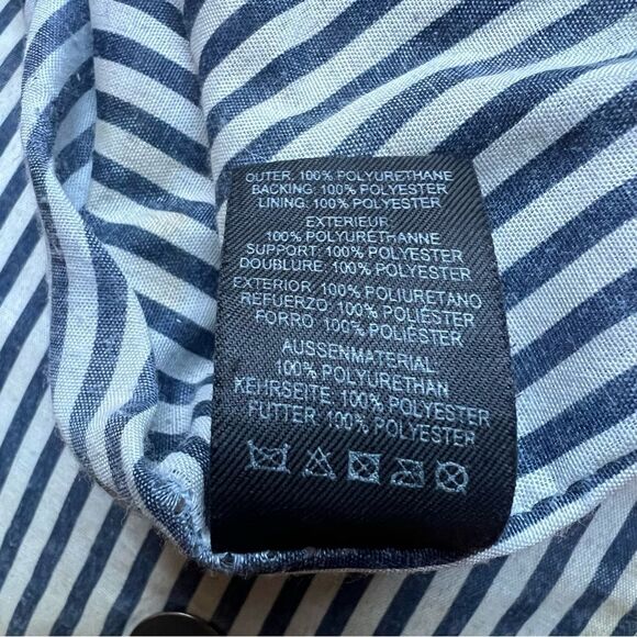 ASOS Vegan Leather Backpack Purse Pink White Scalloped Boho Prairie Cottage Cute - Picture 7 of 7